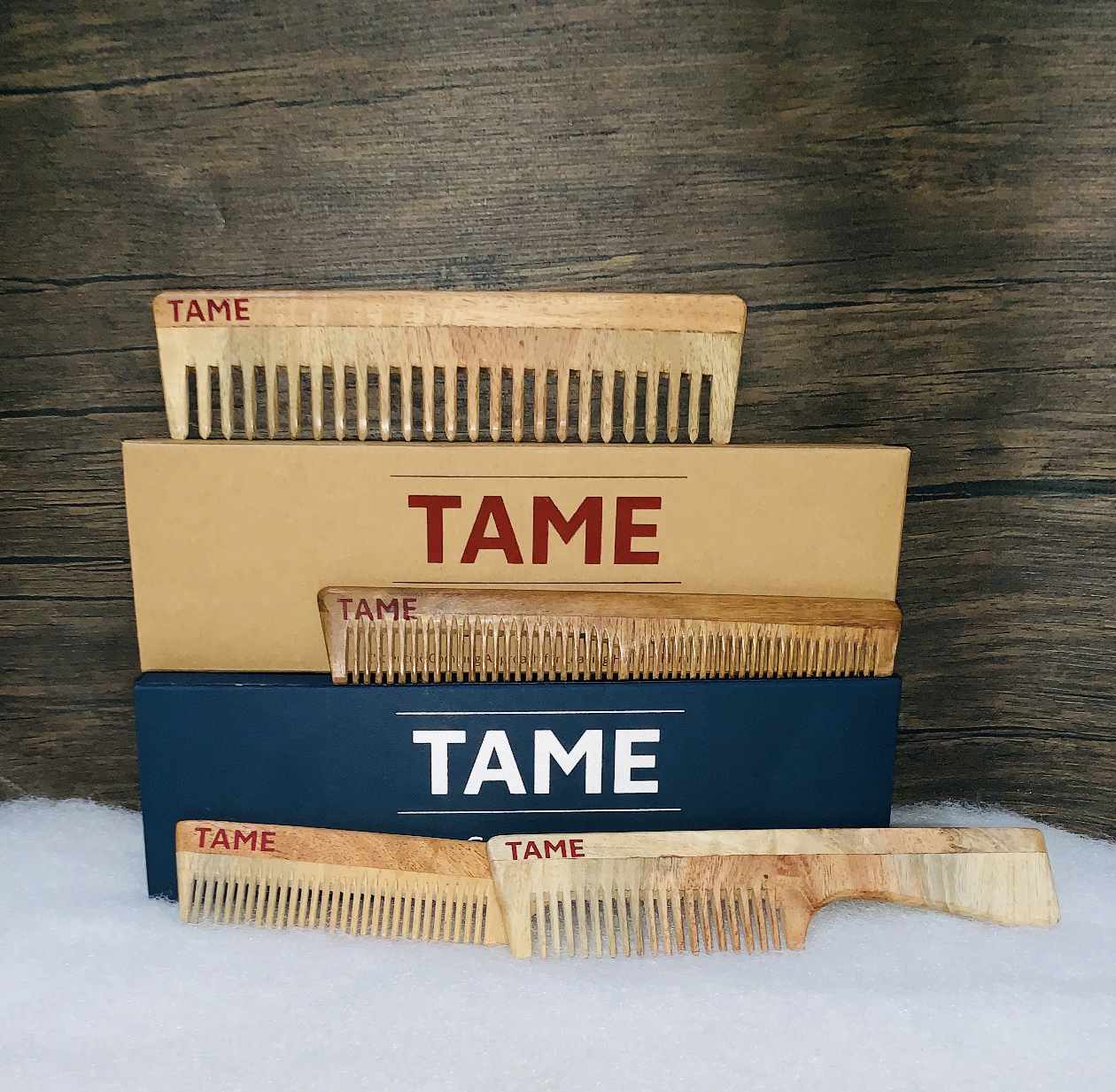 Tame Travel Comb handcrafted neem wooden comb made in Pune