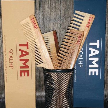 clean wooden comb